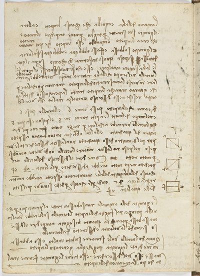 Birds Flight Code, Sheet 14 Verso by Leonardo da Vinci
